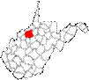 State map highlighting Ritchie County